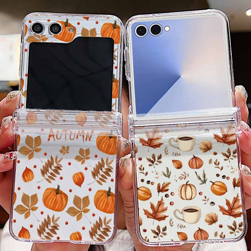 Phone Cases Clear - Herbst Ahornblatt Muster Telefon Fall Für