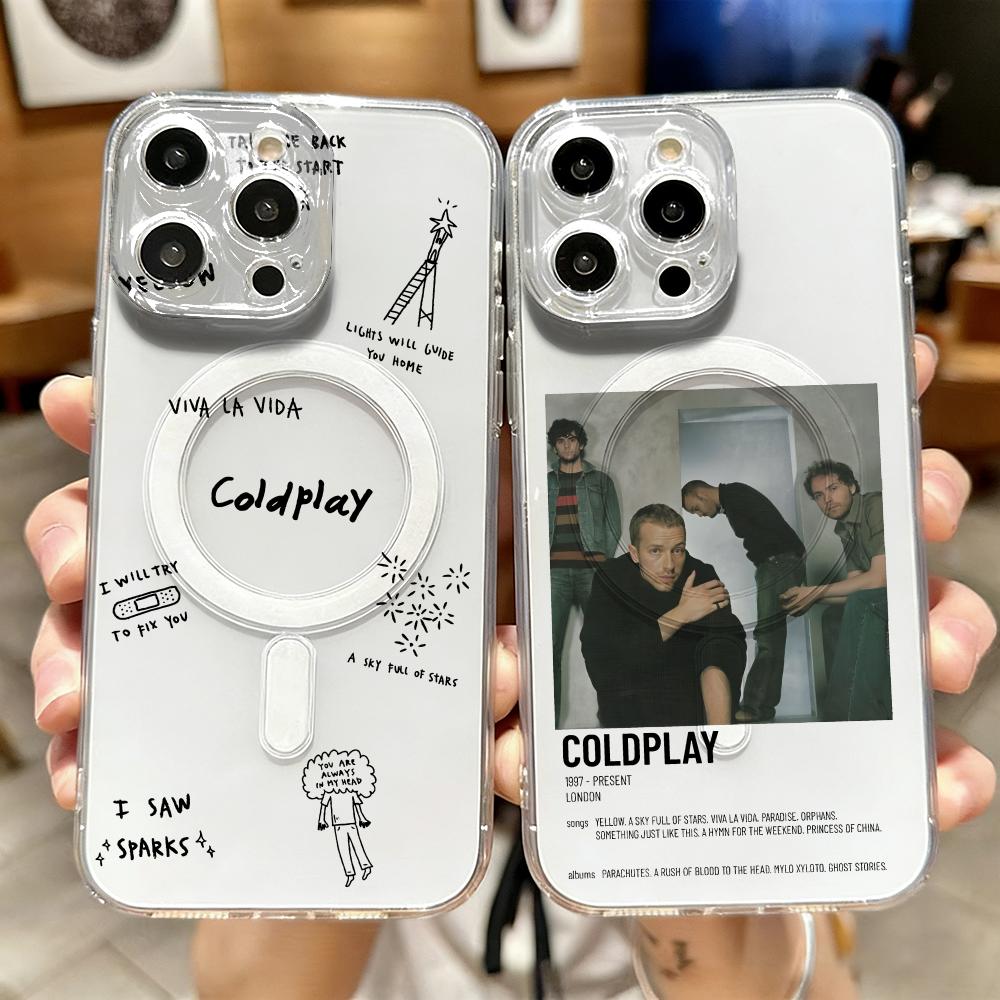 Phone Cases Clear - C-Coldplay Rapper Coole Handyhülle für iPhone