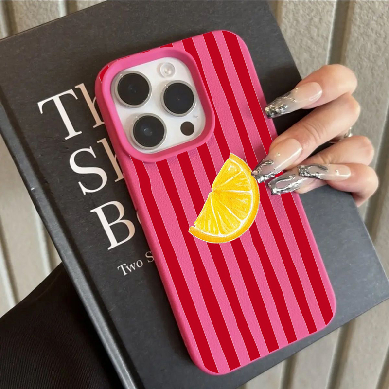 Phone Cases Protective - Modische Zitronenmuster TPU Silikon Handyhülle für