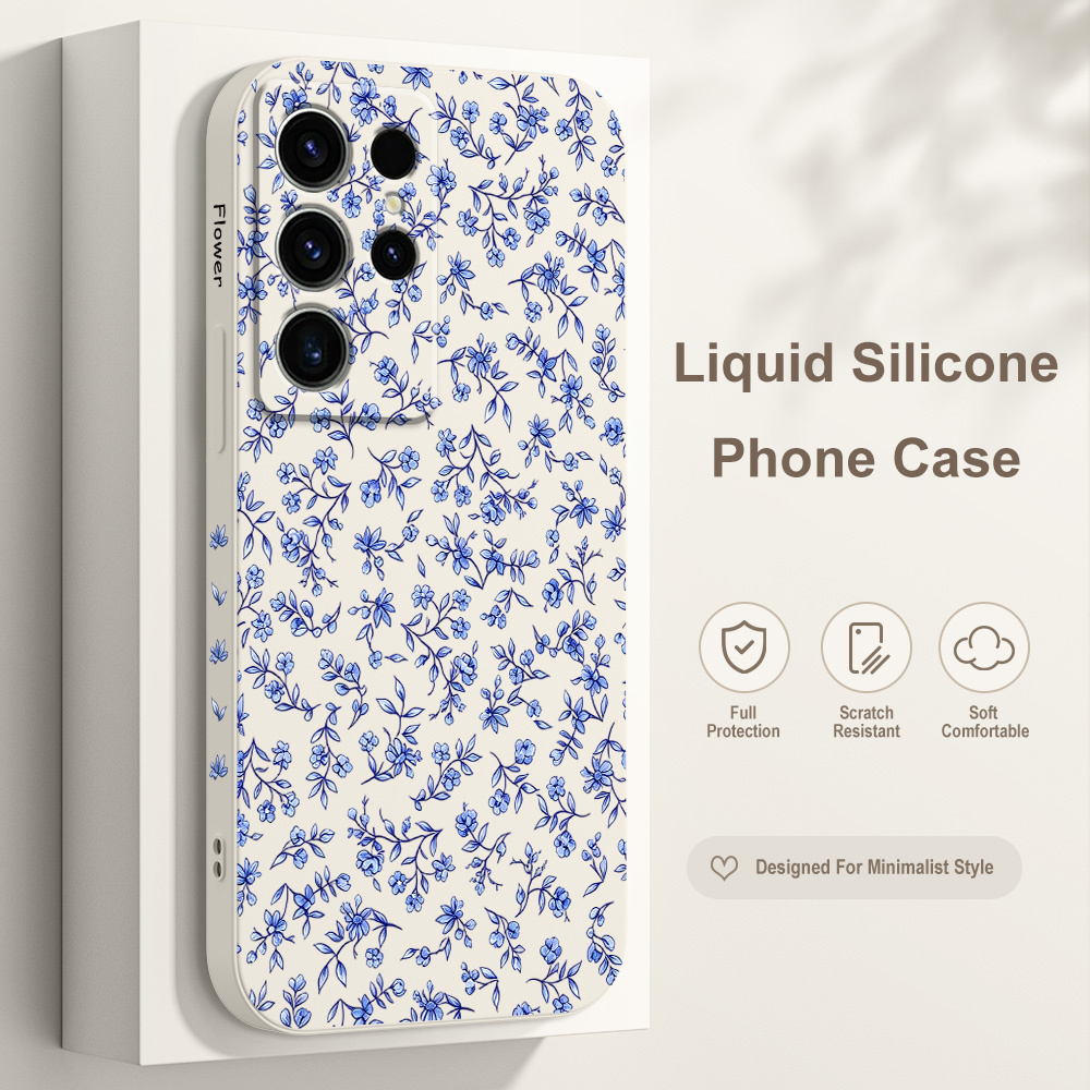 Phone Cases Samsung S25 Fe - Verzwirntes Blumenmuster Handyhülle für Samsung Galaxy