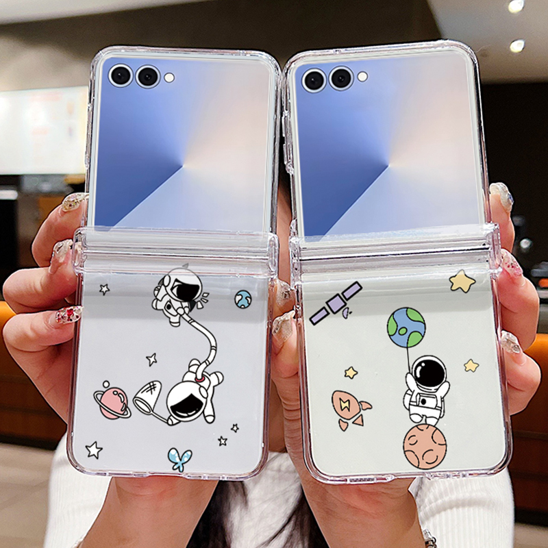 Phone Cases Z Flip 6 - Astronauten-Muster, faltbare Handyhülle für Samsung Galaxy