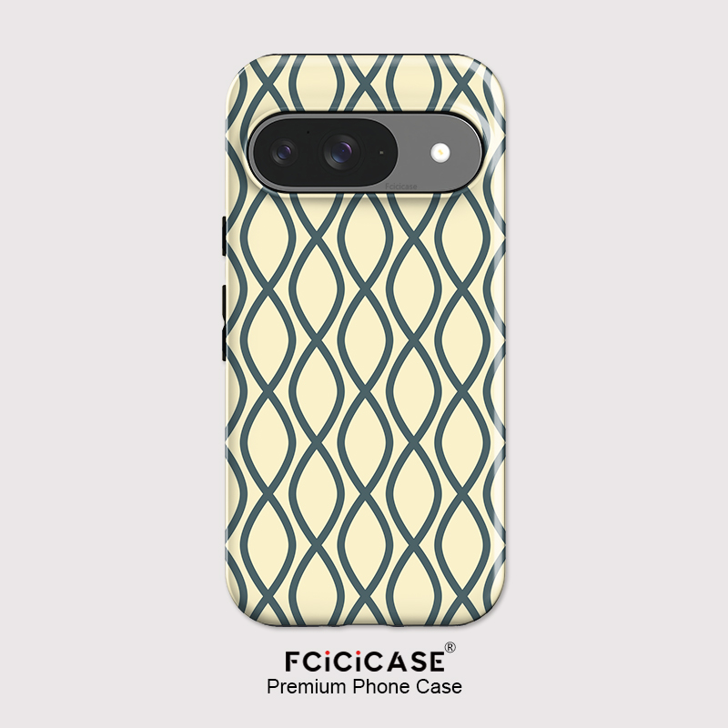 Phone Cases Pixel 10 Pro - Fcicicase Modische Streifen-Print Handyhülle für Google