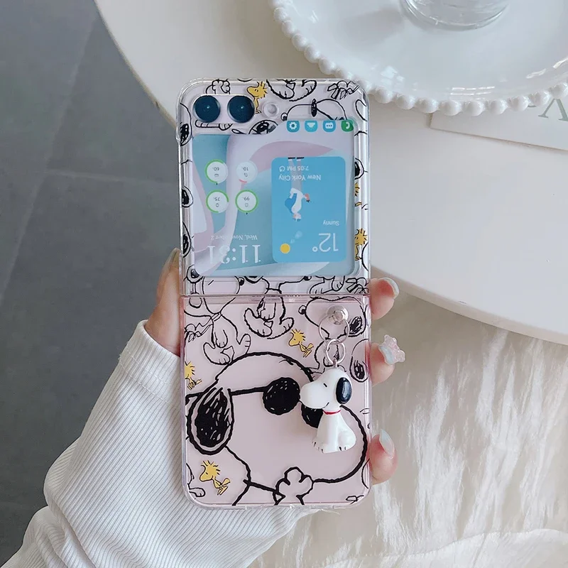 Phone Cases Z Flip 6 - Niedliche Cartoon Snoopy Charlie Brown Peanuts