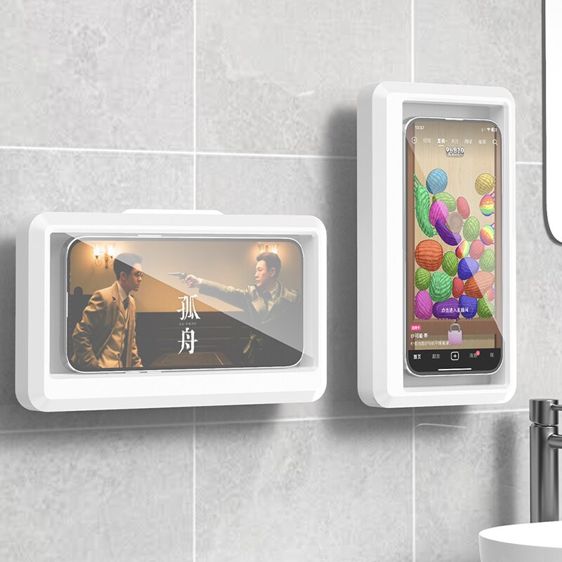 Phone Cases With Stand - Wasserdichter Telefonhalter für das Badezimmer, selbstklebende