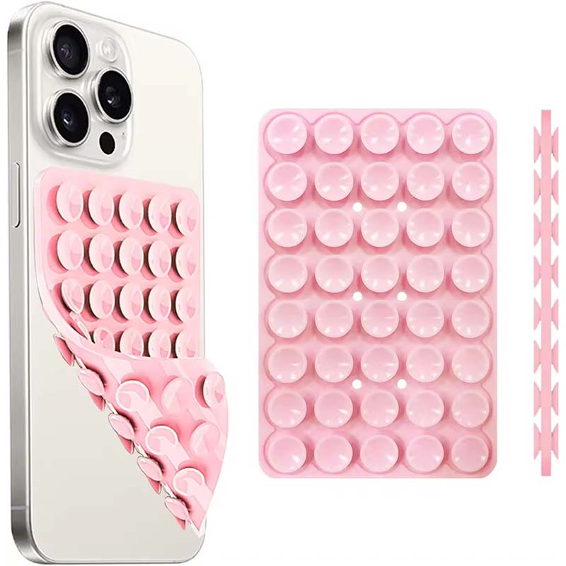 Phone Cases With Stand - Silikon-Saugnapf-Handyhalter mit starkem doppelseitigem Griff, Video-Fixierpad,
