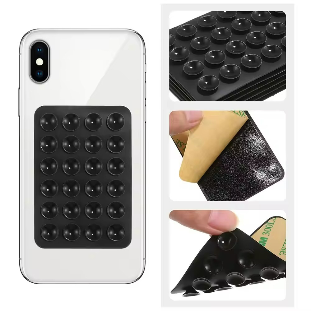 Phone Cases With Stand - Silikon-Saugnapf-Handyhalterung, Silikon-Handyhülle, Halterung in Bonbonfarben für