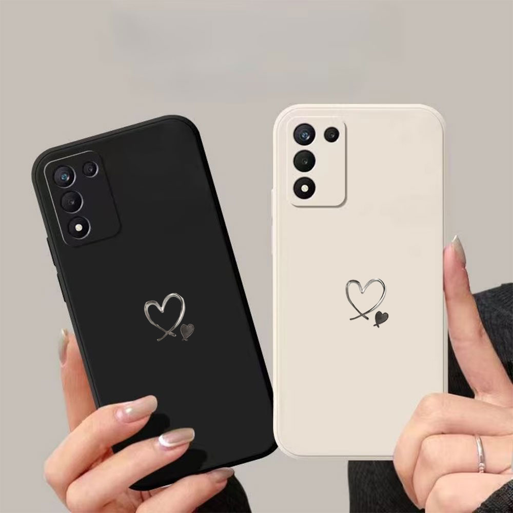 Phone Cases Samsung S25 Fe - Herz-Print Anti-Sturz Handyhülle für Samsung Galaxy