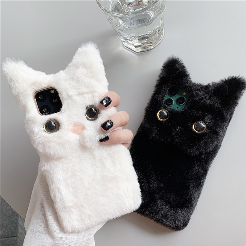 3D Niedliche Cartoon-Katze Plü – Phone Cases Cute Iphone 14 Bewertung und Preis