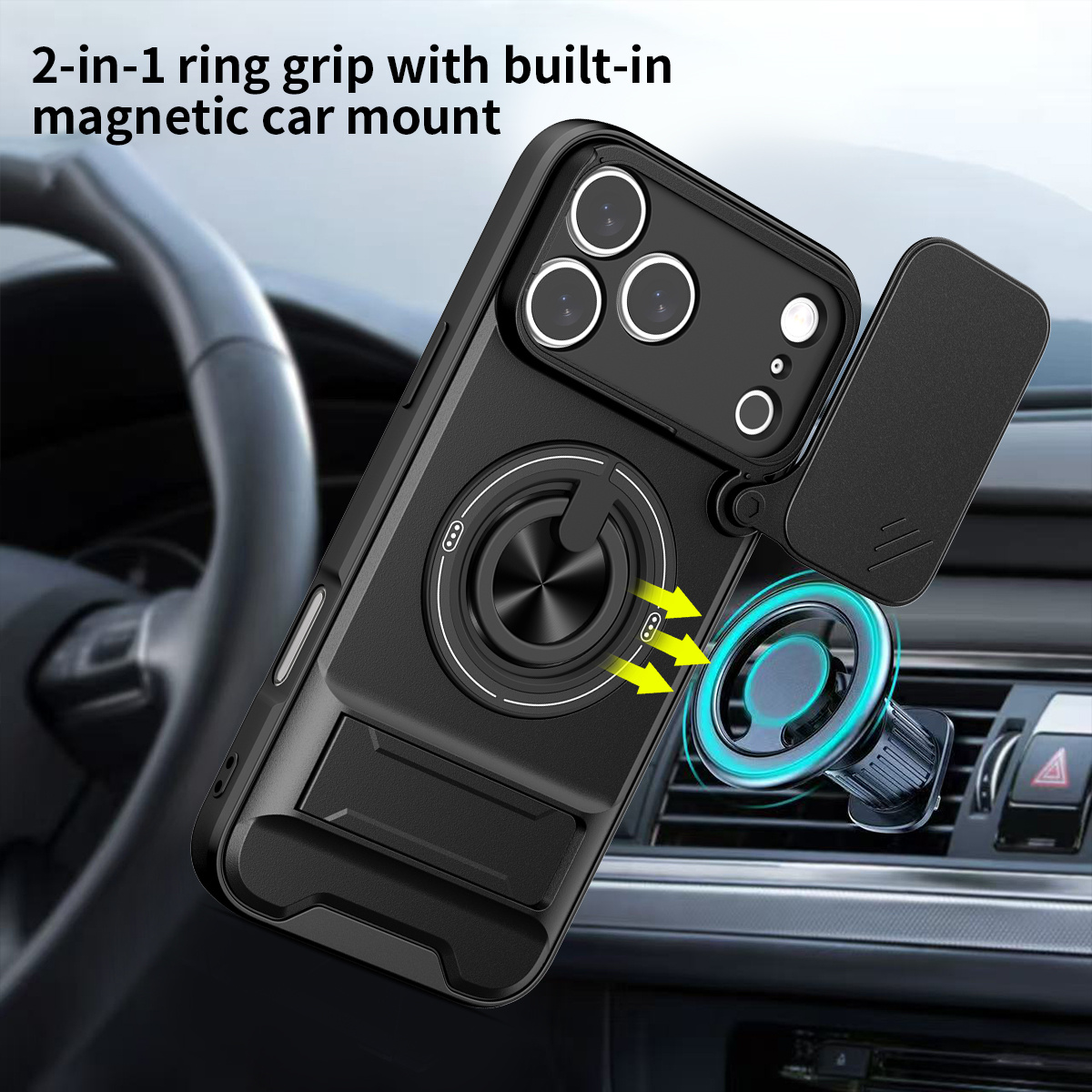 Magnetische Handyhülle für iPh – Ring Stand Case Bewertung und Preis