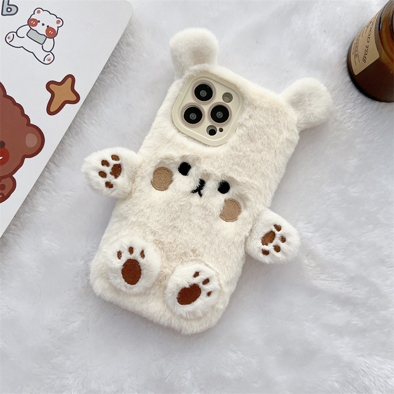 Koreanische 3D Cartoon Bär Fla – Phone Cases Protective Bewertung und Preis
