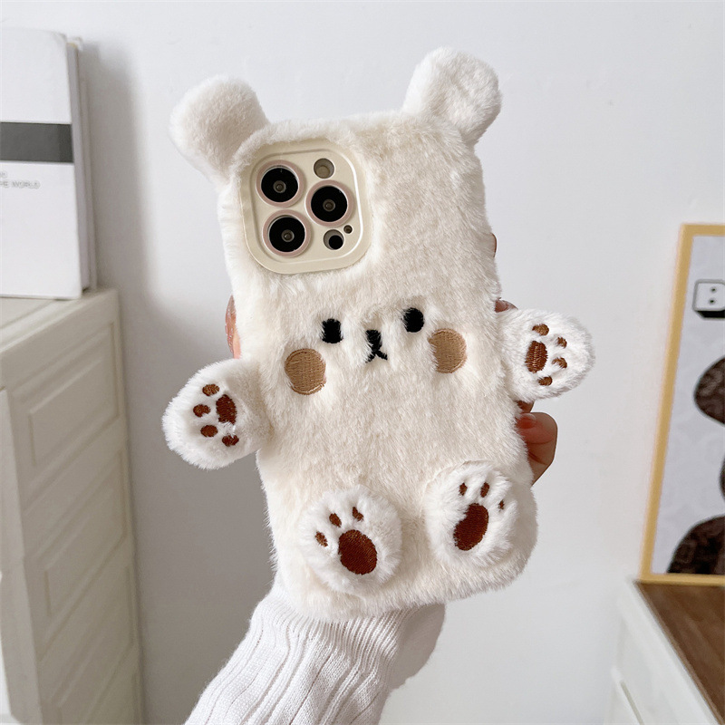 Koreanische 3D Cartoon Bär Fla – Phone Cases Protective Bewertung und Preis