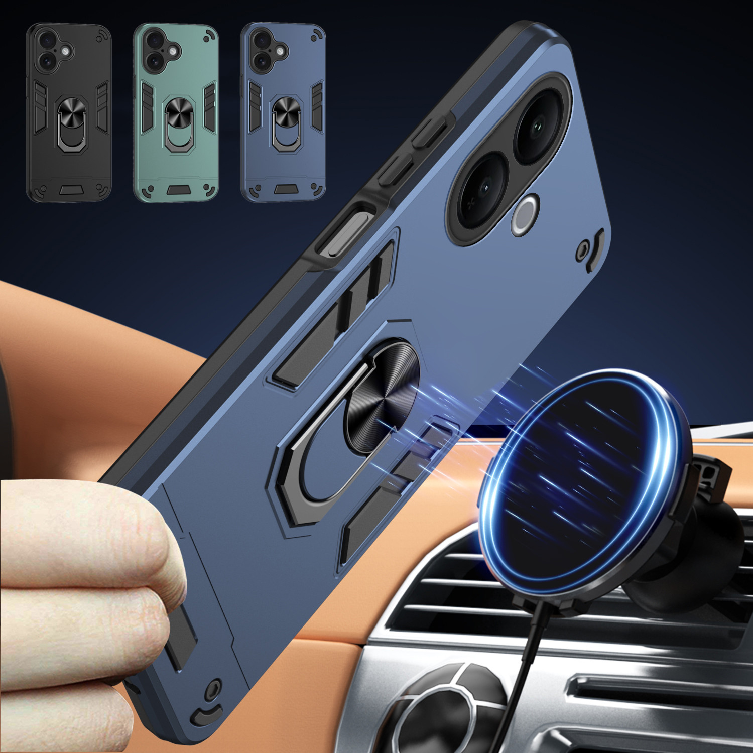 Military Grade Fall für Vivo V – Ring Stand Case Bewertung und Preis
