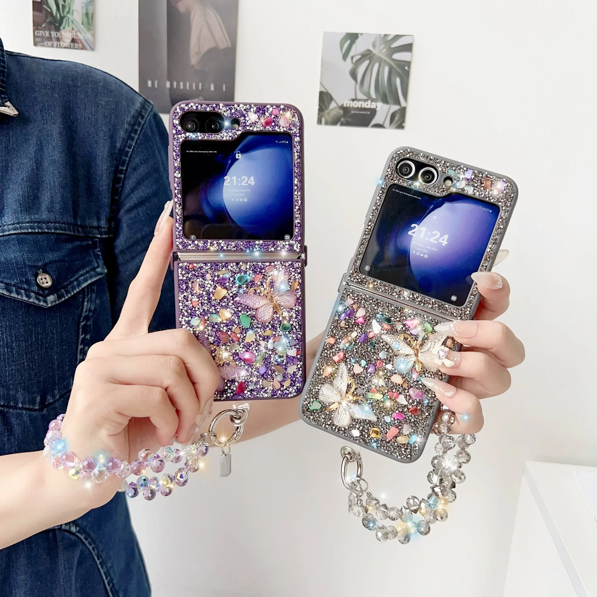 Luxus Glitzer Handyhülle für S – Phone Cases Z Flip 6 Bewertung und Preis