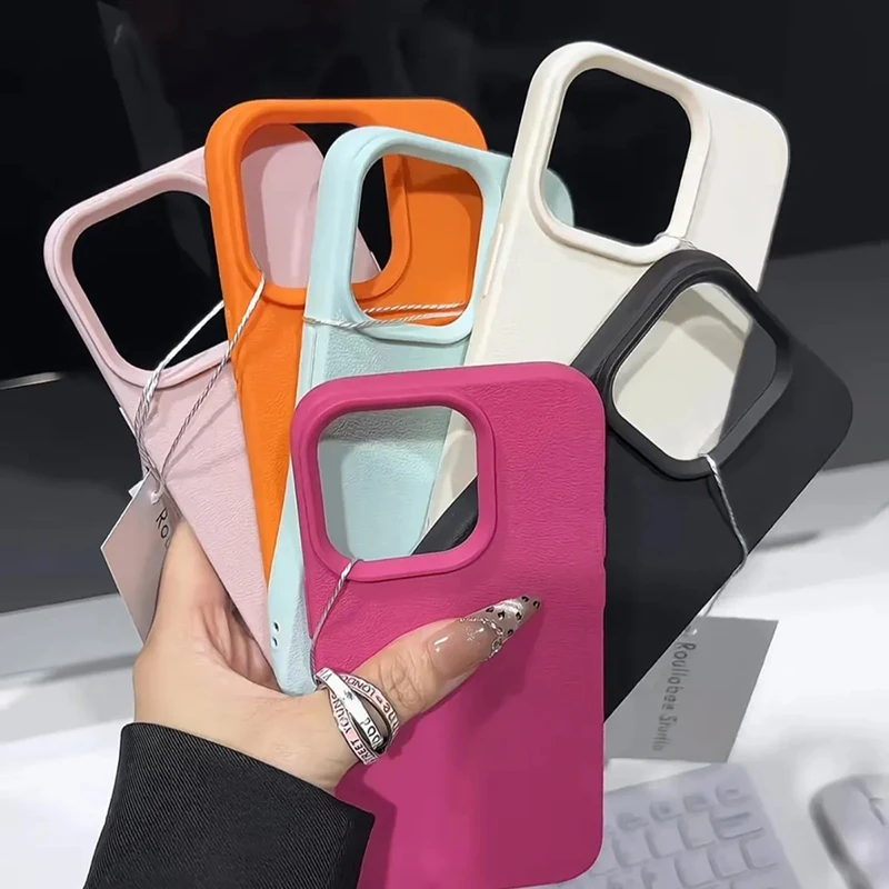 Candy Color Lichee Pattern Sof – Phone Cases Rhode Bewertung und Preis