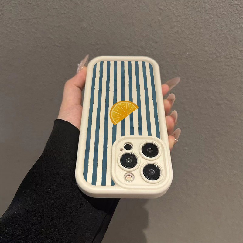 Gestreifte Zitronenscheiben-Mu – Phone Cases Protective Bewertung und Preis