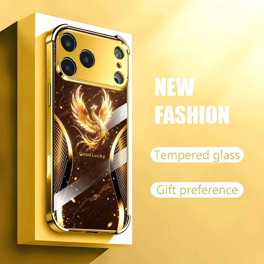 Stilvolle goldene Phoenix-Glas – Phone Cases Rhode Bewertung und Preis
