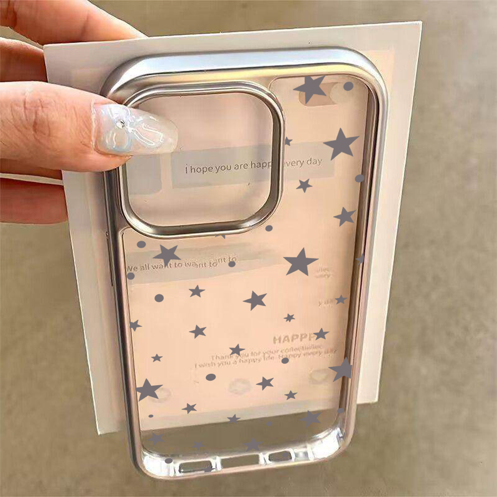 Y2K Stars Fashion Clear Cases  – Phone Cases Clear Bewertung und Preis