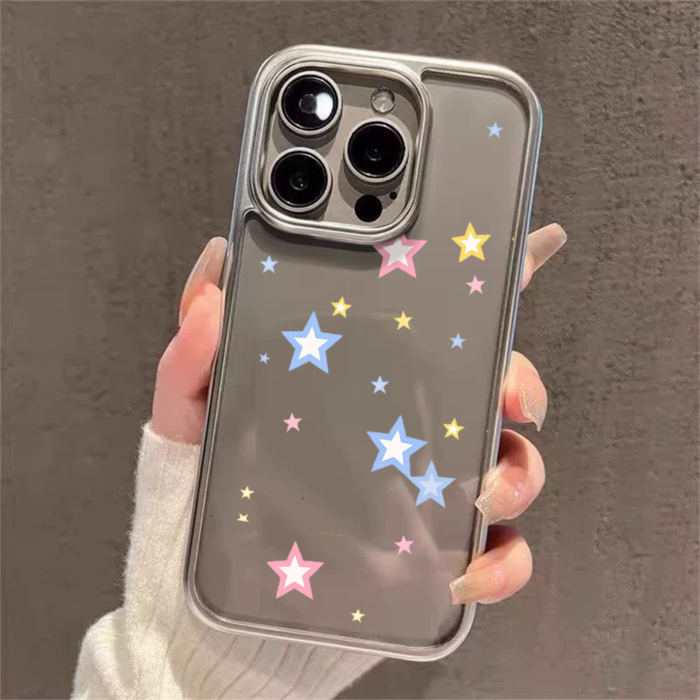 Y2K Stars Fashion Clear Cases  – Phone Cases Clear Bewertung und Preis