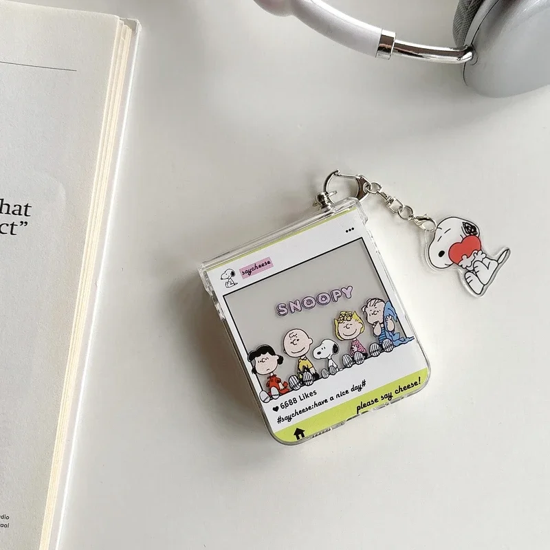 Niedliche Cartoon Snoopy Charl – Phone Cases Z Flip 6 Bewertung und Preis