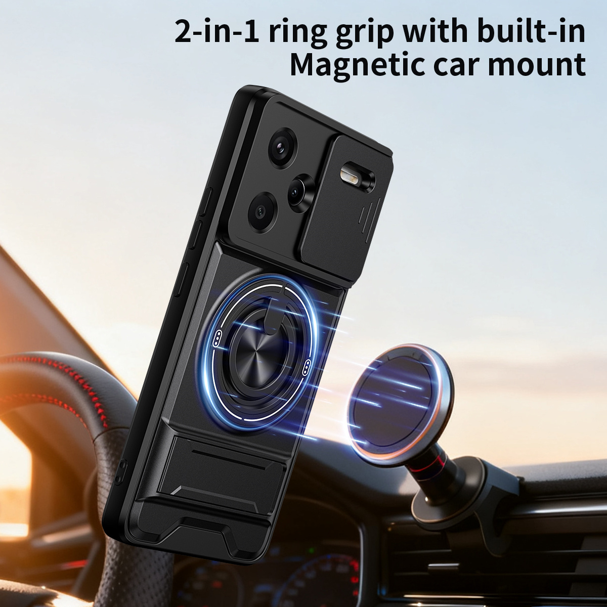 Objektiv-Slide-Kamera-Telefonh – Ring Stand Case Bewertung und Preis